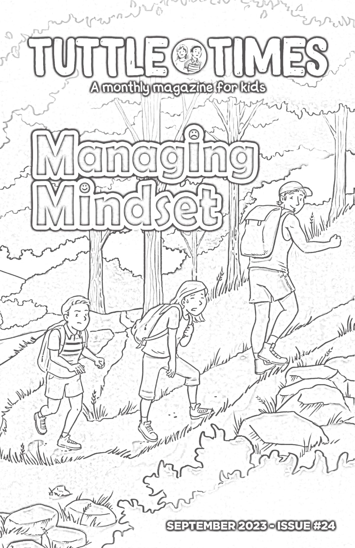 Issue 24 cover coloring page