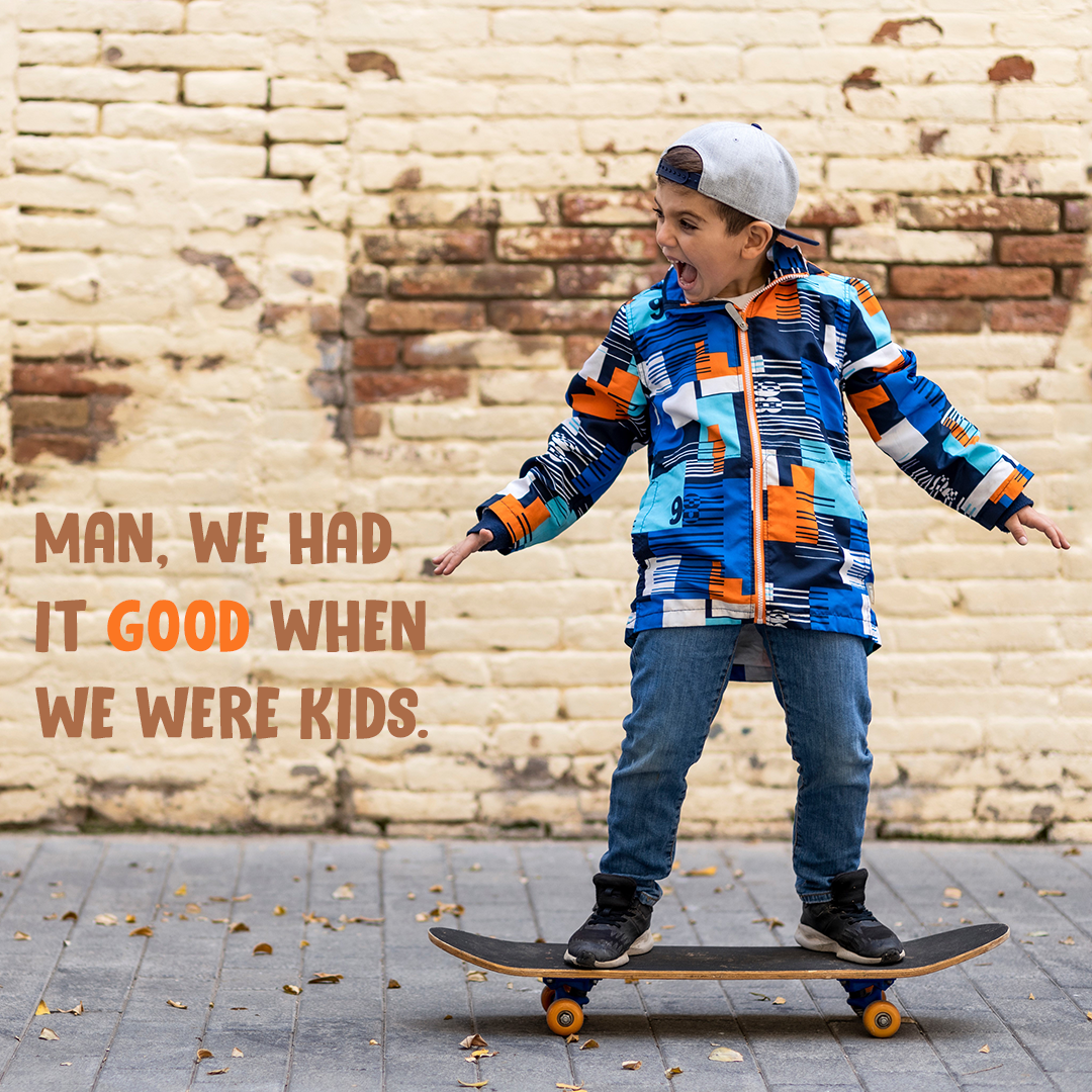 young kid skateboarding