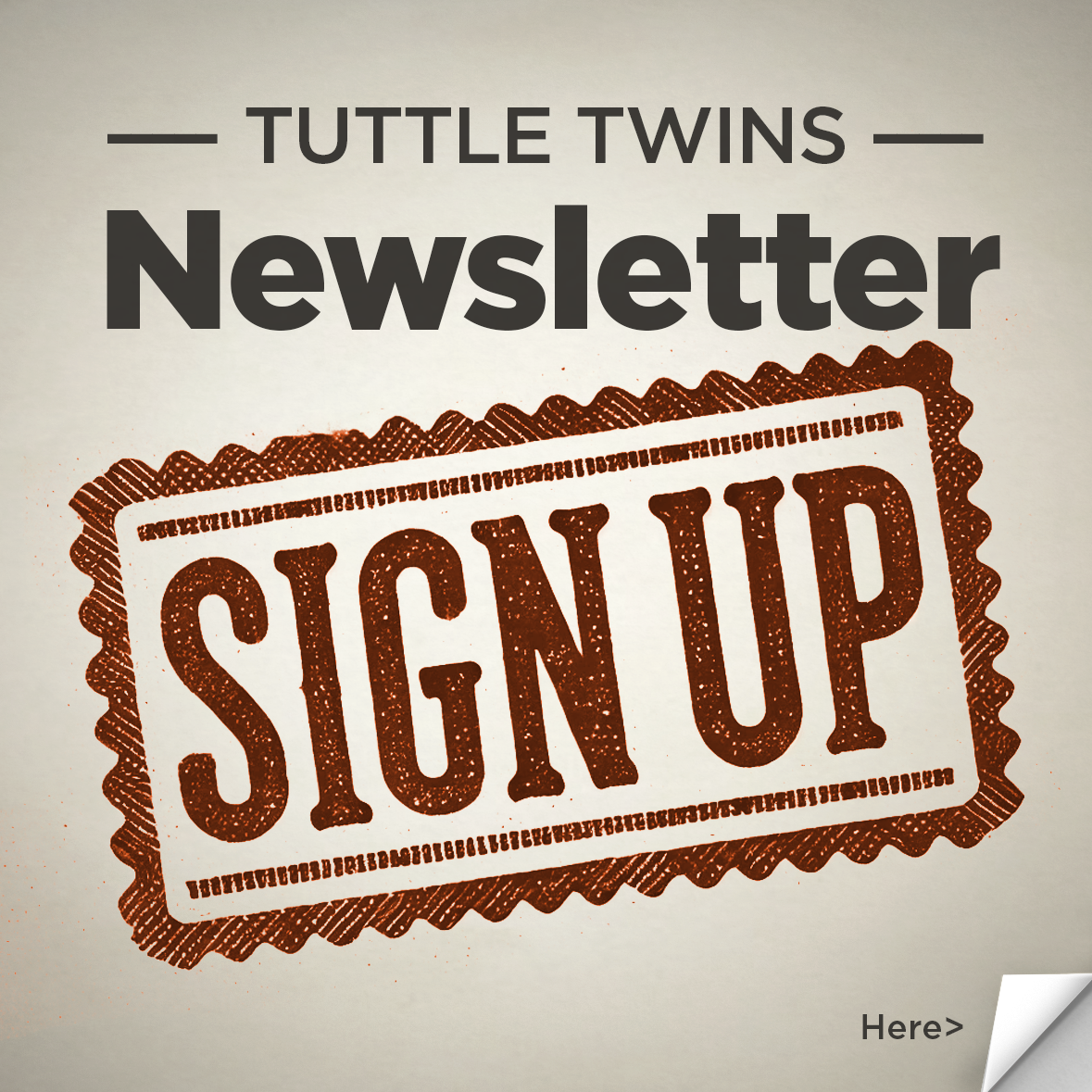 sign up for our newsletter